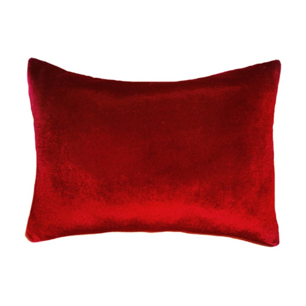 Dark Red Velvet Pillow 16x12 inches. New. Soft, nice